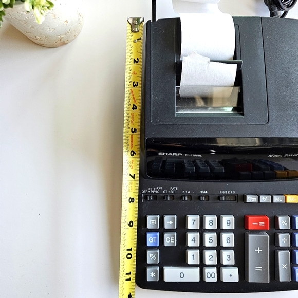 Sharp EL-2196BL 12 Digit Printing Calculator 3.7 LPS - 4-Key Memory, Heavy Duty - Picture 8 of 16